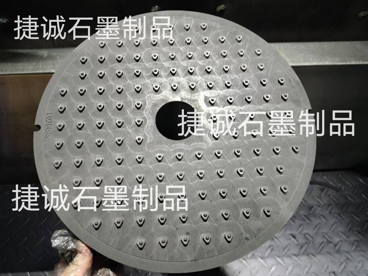 圓刀燒結(jié)石墨舟皿，耐高溫圓形高純石墨盤